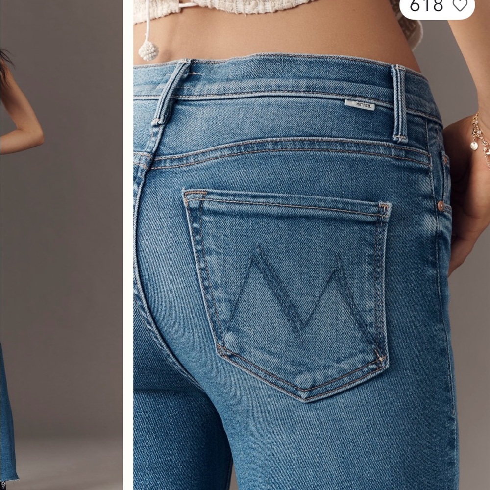 MOTHER Classic Blue Boot Cut Jeans - Picture 2 of 10